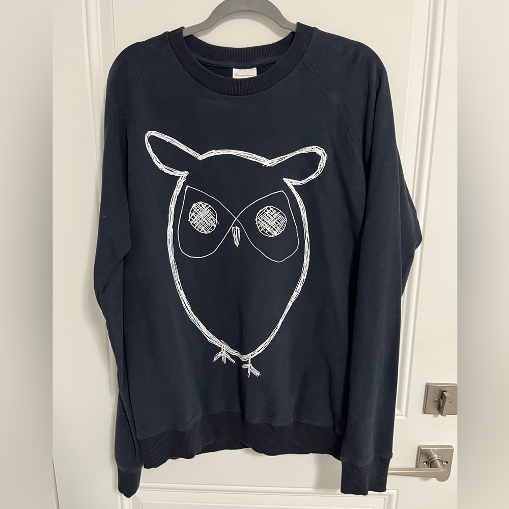 NWOT - Knowledge Cotton Apparel Men’s Logo Long Sleeve Sweatshirt - Size XL